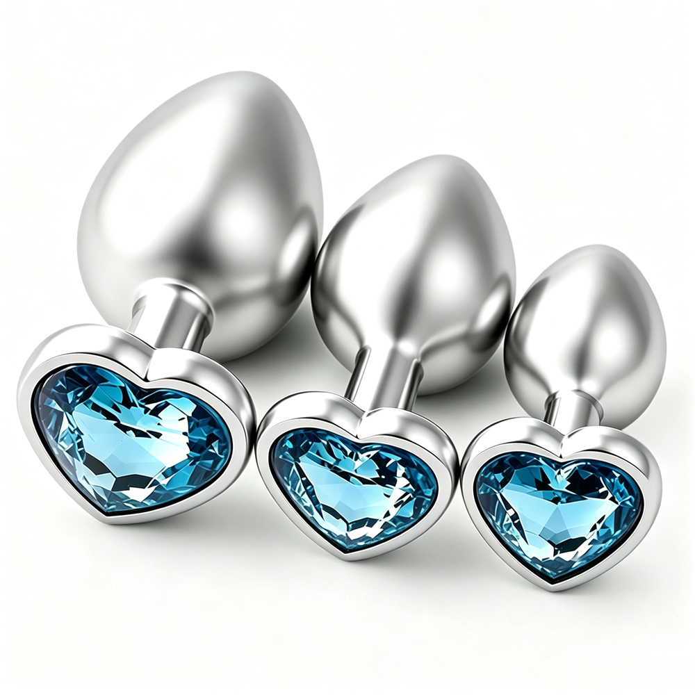 Health With Wellness - 3PCS Metal Anal Plugs for Couples