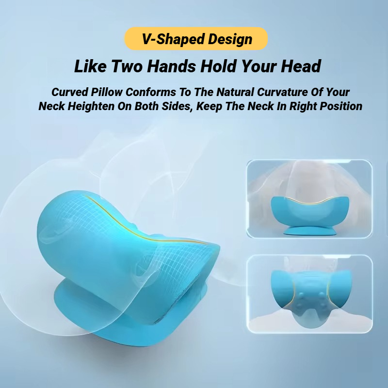 Neck Shoulder Stretcher Relaxe - Neck Traction Pillow recension och pris