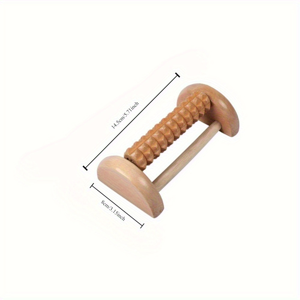 1 wooden foot reflex roller, h - Health With Wellness recension och pris