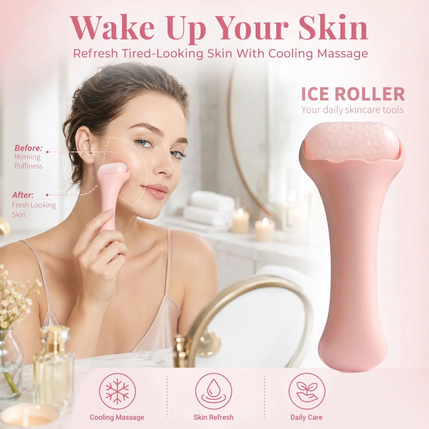 Ice Roller Facial Tool Cooling - Ice Roller Face Cold recension och pris