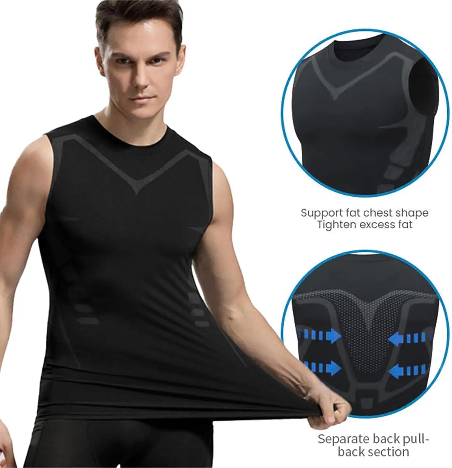 Compression Tank Top Mens Gym  - Health Wellness Fitness recension och pris