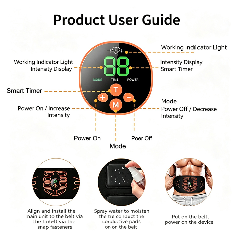 Abdominal Toning Belt Smart Ab - Health Wellness Fitness recension och pris