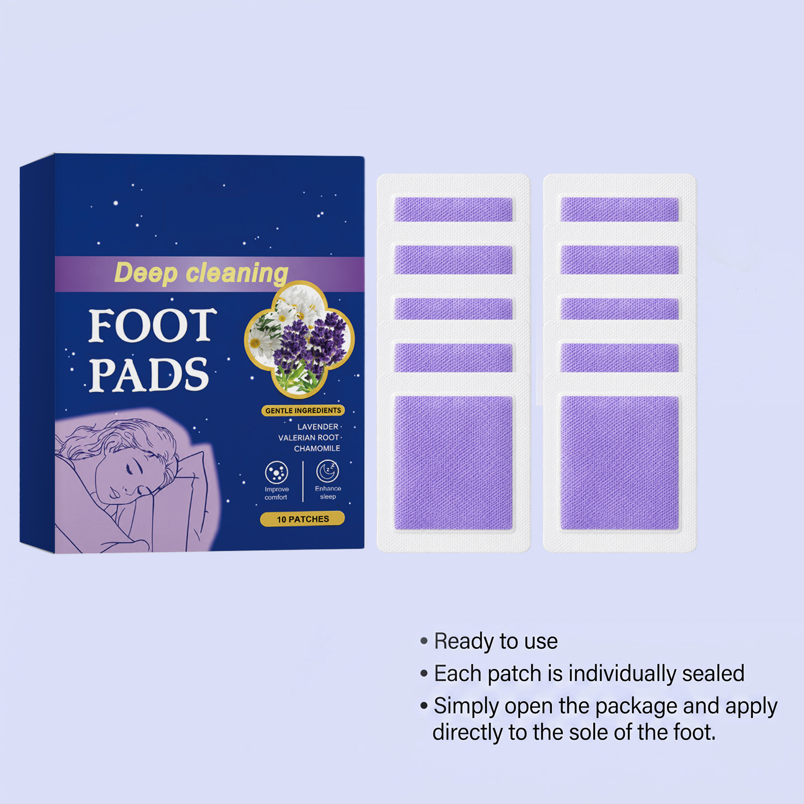 Deep Sleep Foot Patches Improv - Detox Foot Patch recension och pris