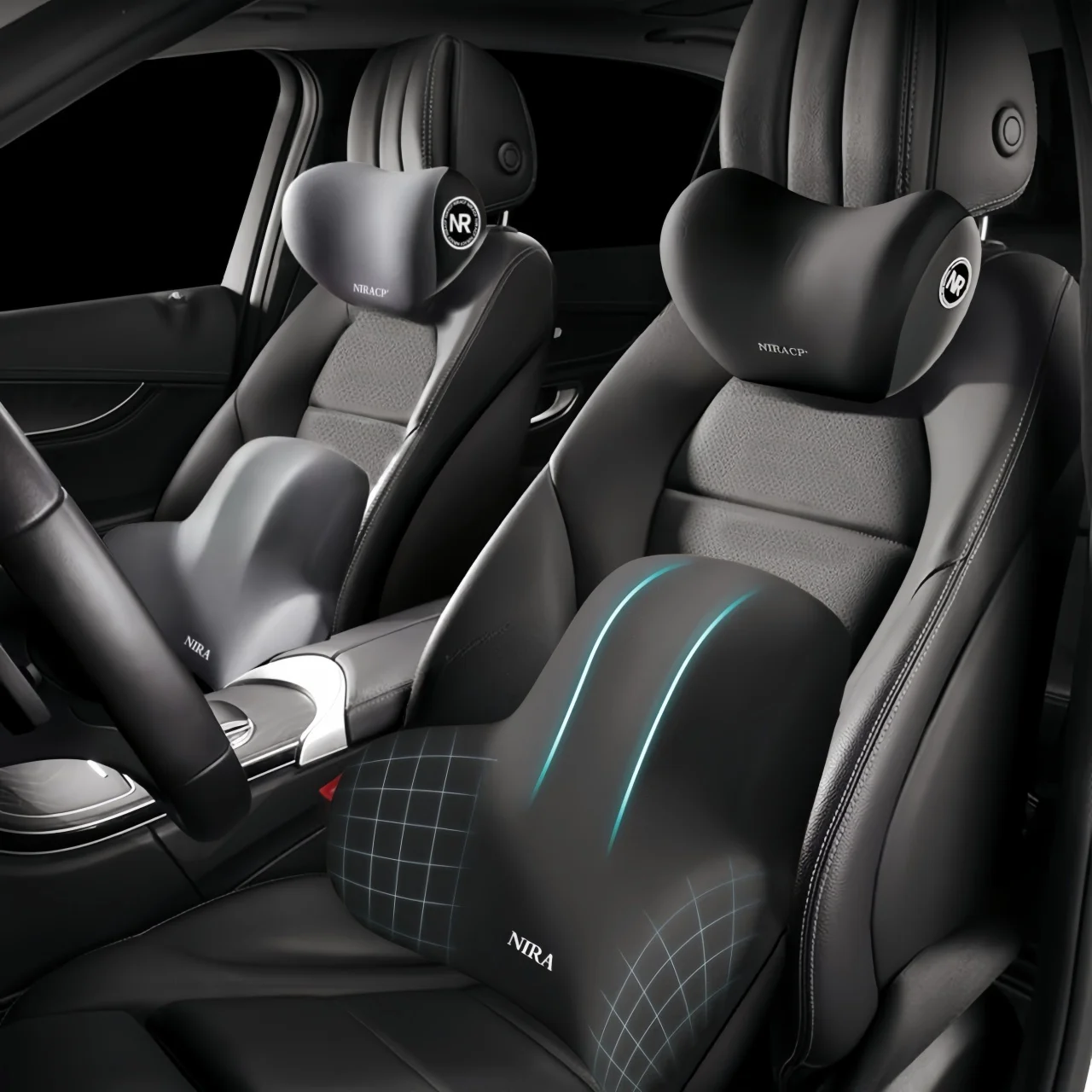 Car Seat Neck Pillow & Lumbar  - Neck Traction Pillow recension och pris